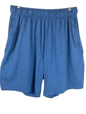 Men's 9” Glacier Performance Moisture-Wicking Athletic Shorts in Blue Size XL